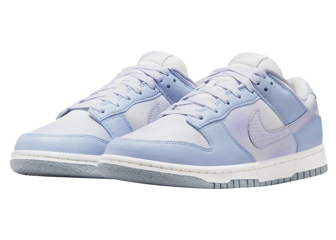 Nike Dunk Low WMNS White Blue Airbrush - Image 2
