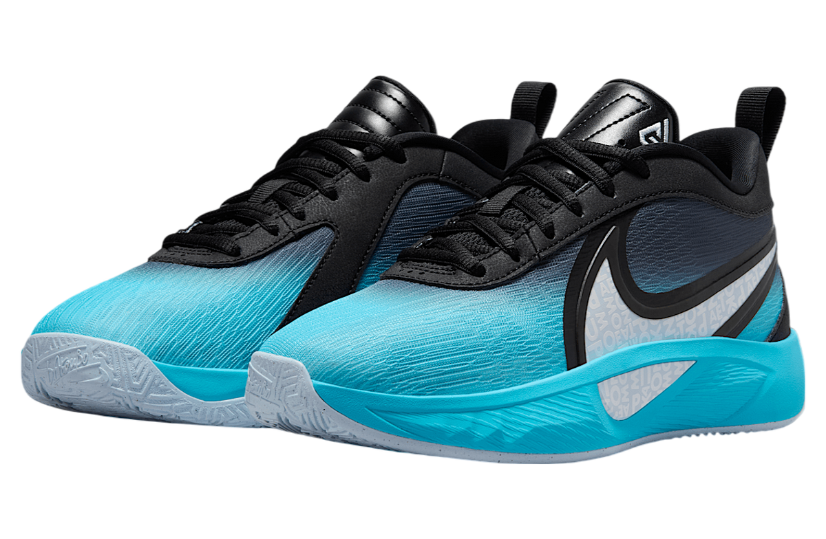 Nike Giannis Freak 6 Christmas GS Black / Blue Tint - Image 5