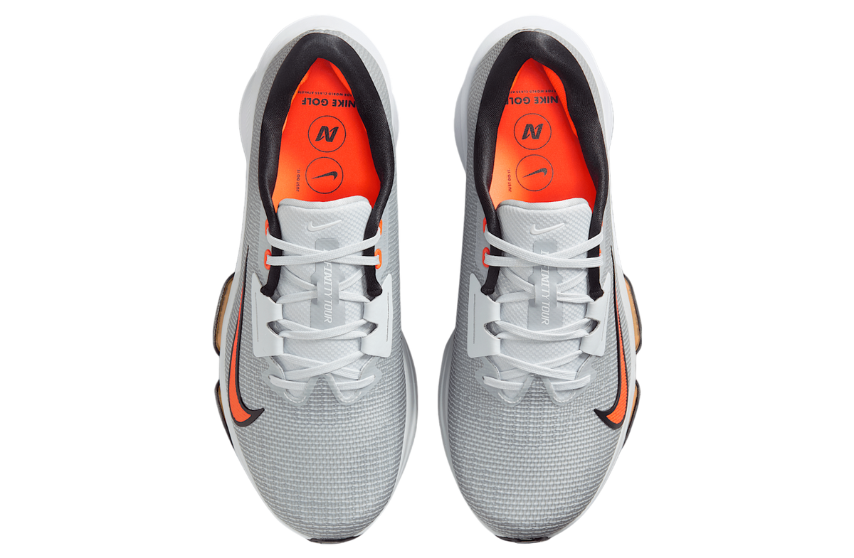 Nike Infinity Tour 2 Pure Platinum / White / Safety Orange - Image 4