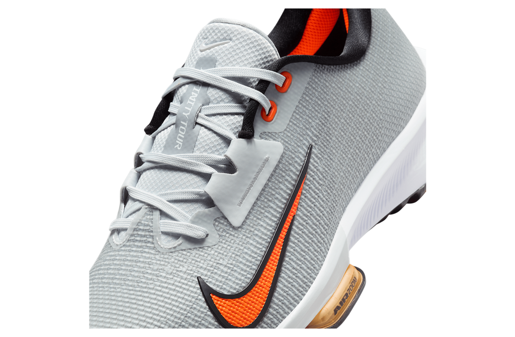 Nike Infinity Tour 2 Pure Platinum / White / Safety Orange - Image 8