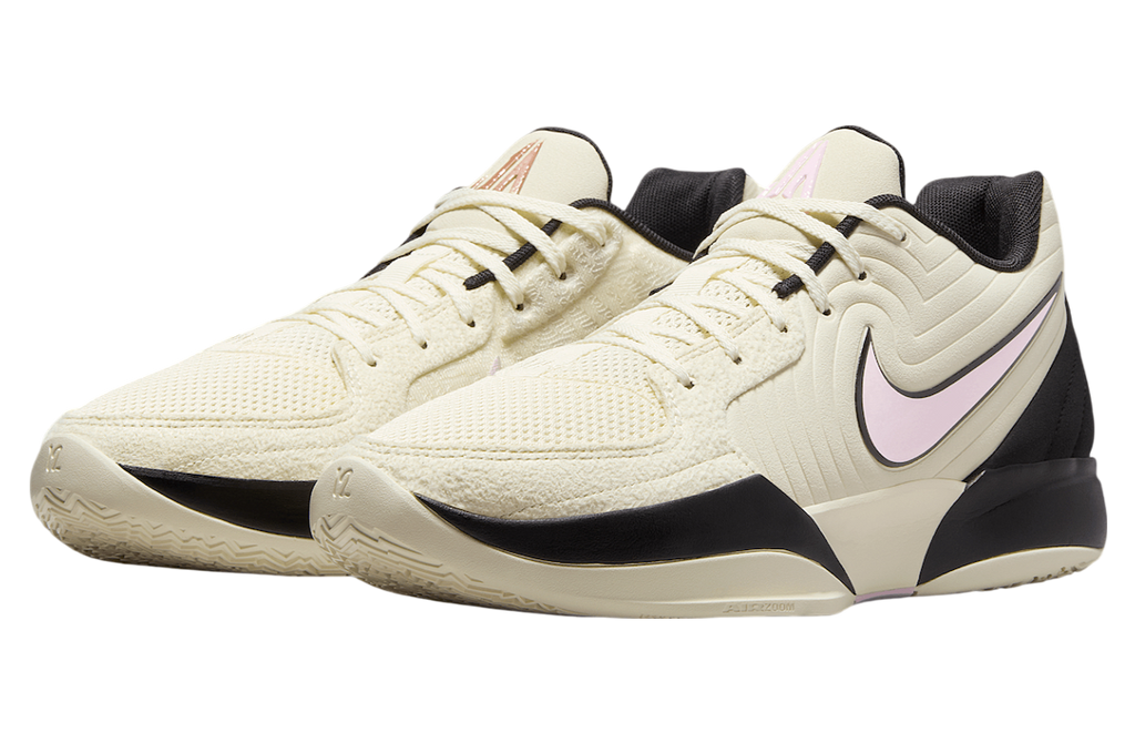 Nike Ja 2 Coconut Milk Coconut Milk / Pink Foam - Image 4
