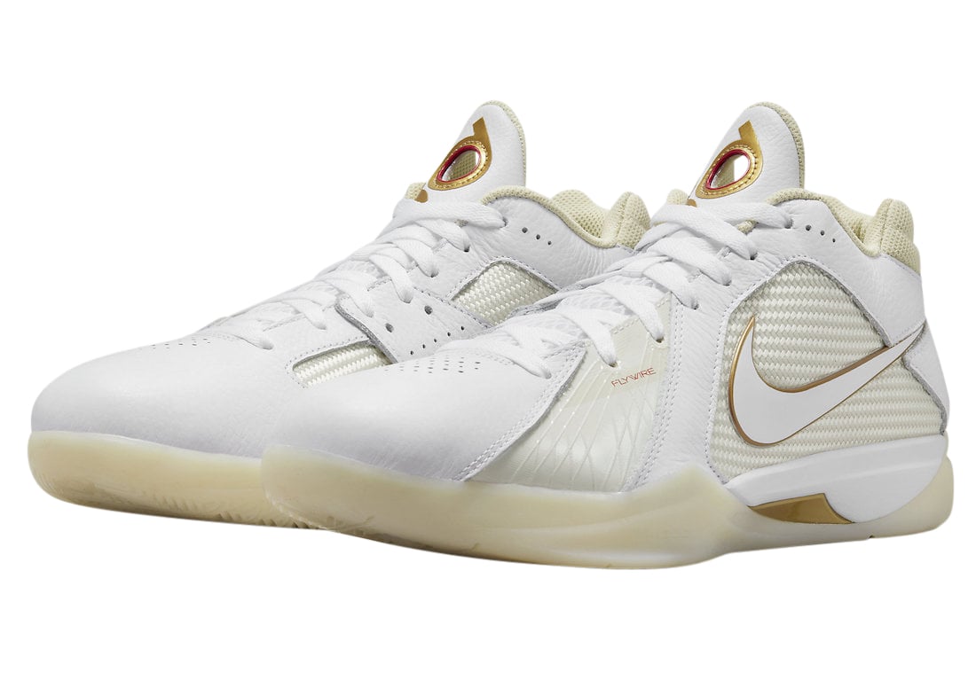 Nike KD 3 White Gold - Image 2