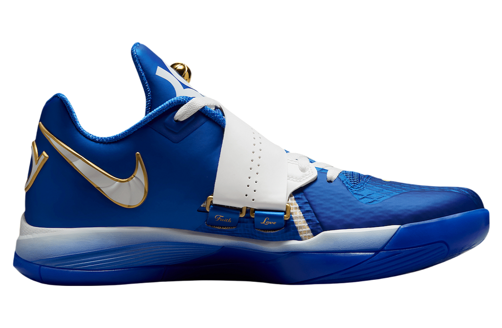 Nike KD 4 Royal White Gold - Image 3