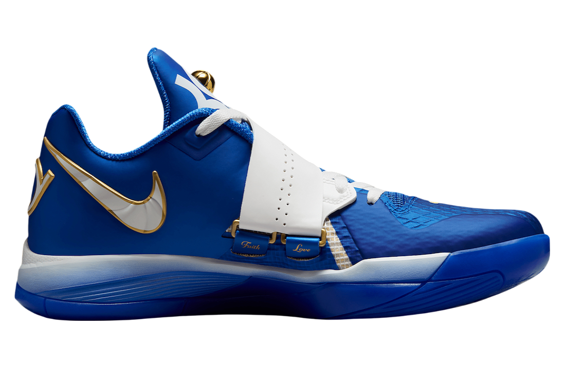 Nike KD 4 Royal White Gold - Image 3