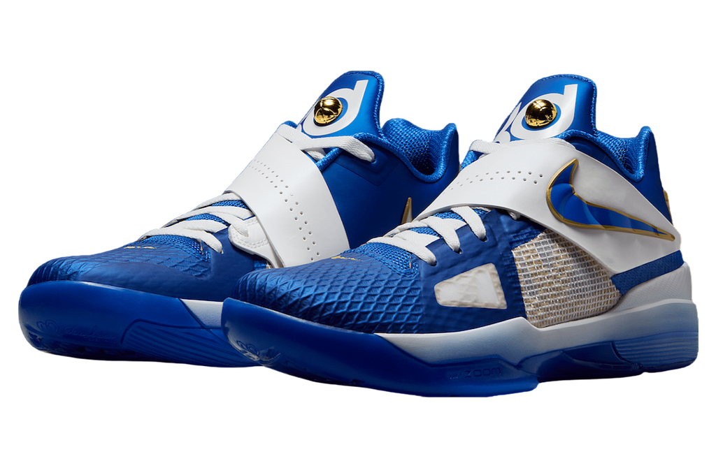 Nike KD 4 Royal White Gold - Image 4