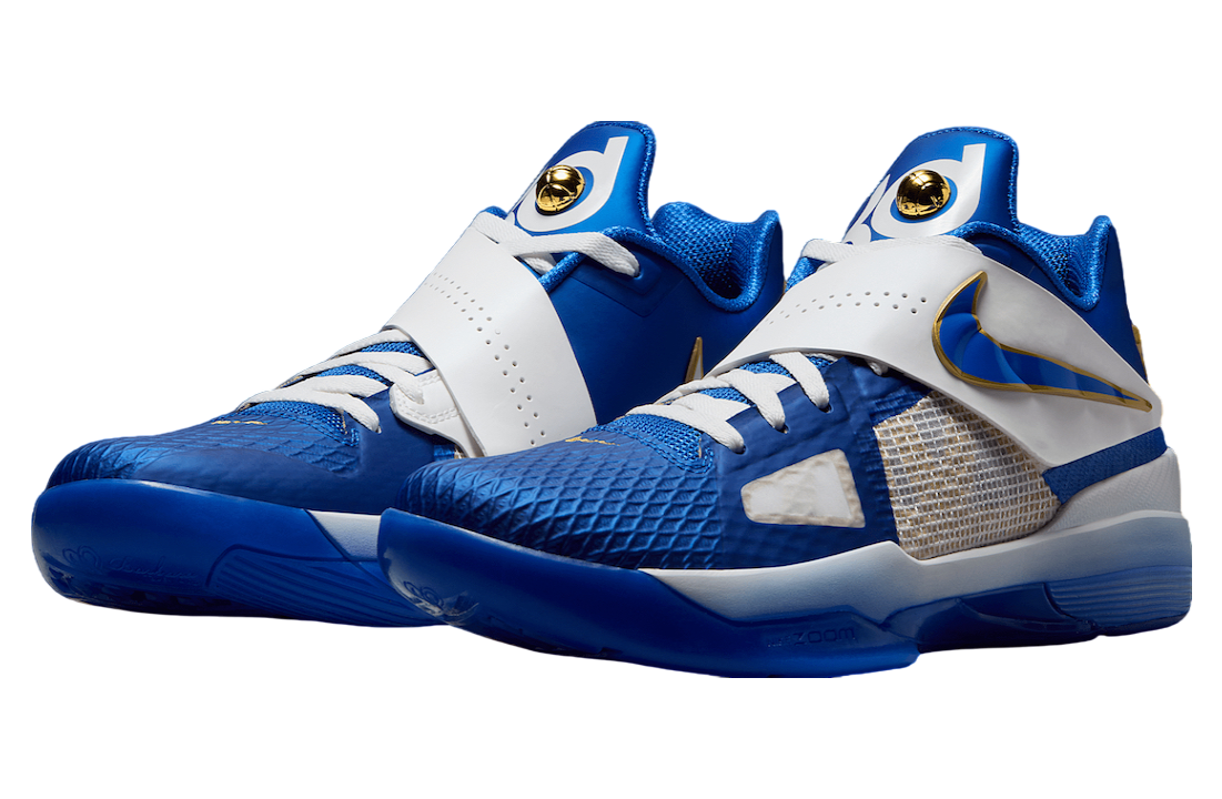 Nike KD 4 Royal White Gold - Image 4