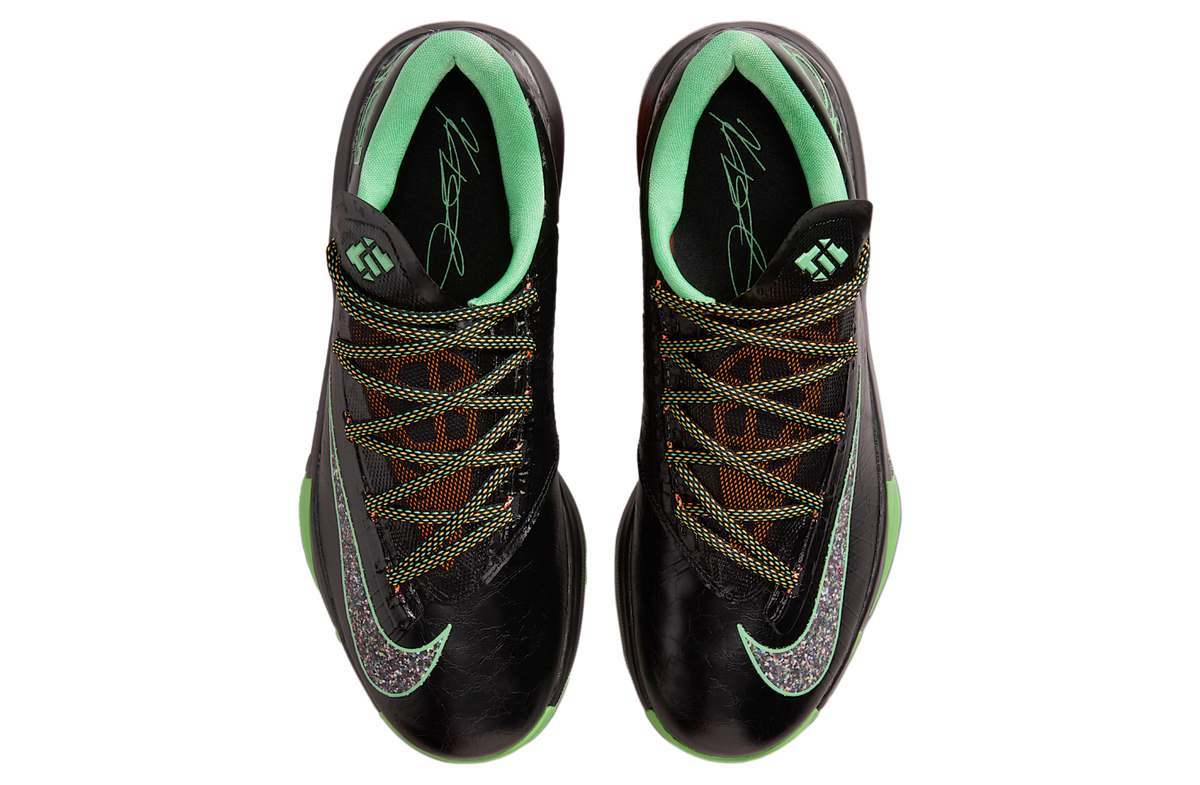 Nike KD 6 Black / Light Lucid Green - Image 4