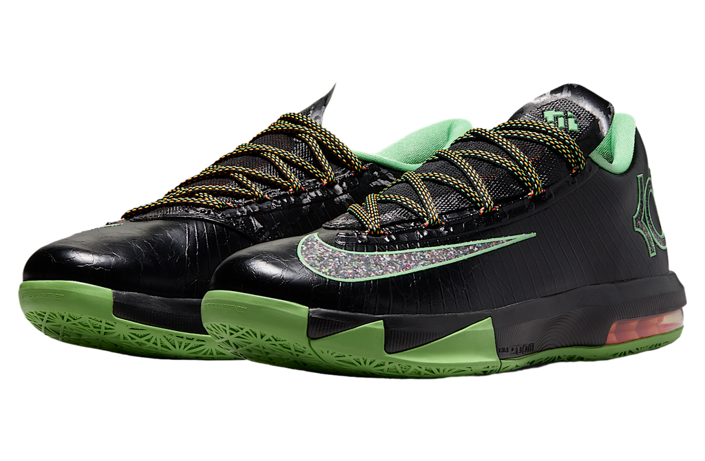 Nike KD 6 Black / Light Lucid Green - Image 5