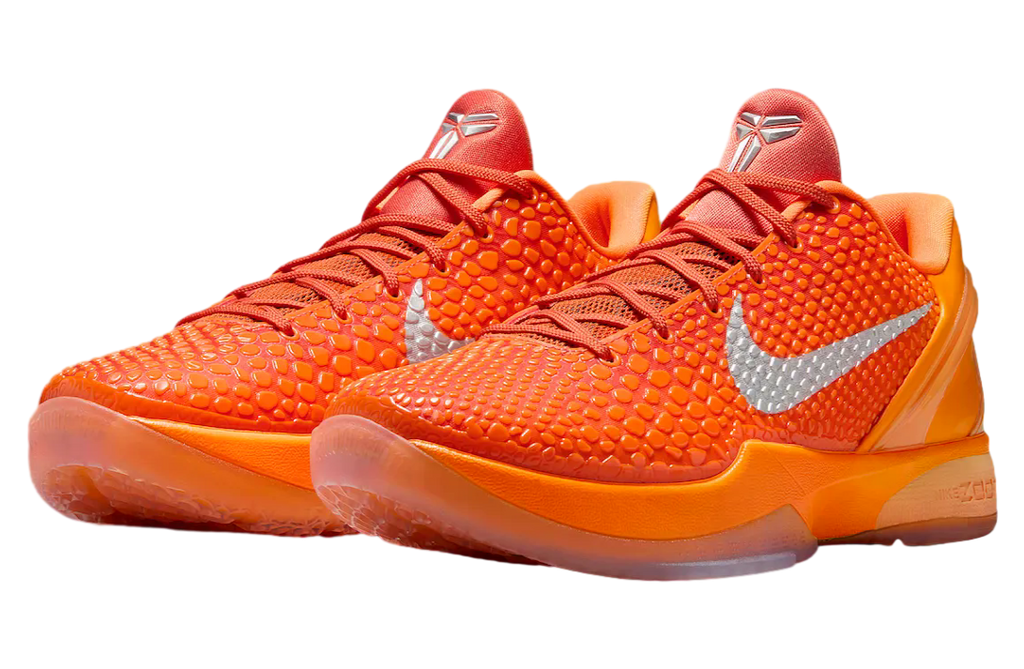 Nike Kobe 6 Protro Total Orange Total Orange / Metallic Silver - Image 2