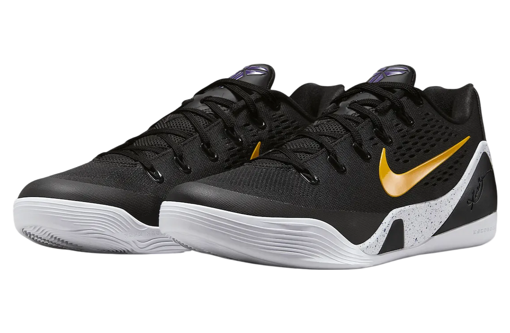 Nike Kobe 9 Elite Low Protro Black / University Gold - Image 2