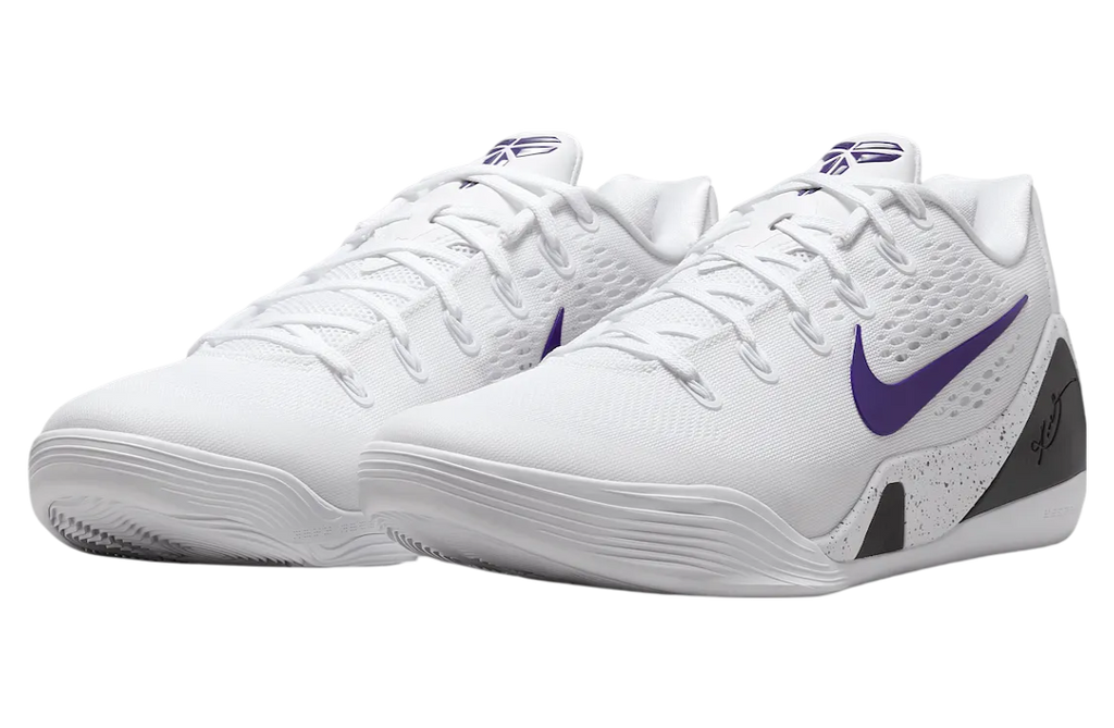 Nike Kobe 9 Elite Low Protro White / Court Purple - Image 2