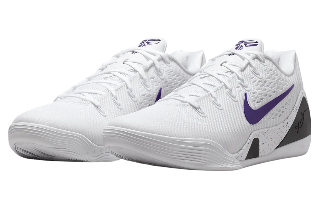 Nike Kobe 9 Elite Low Protro White / Court Purple - Image 2