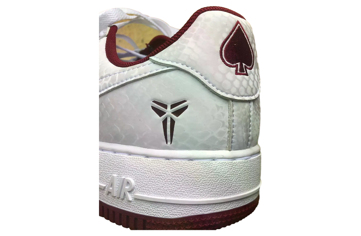 Nike Kobe Air Force 1 Low White / Team Red - Image 7