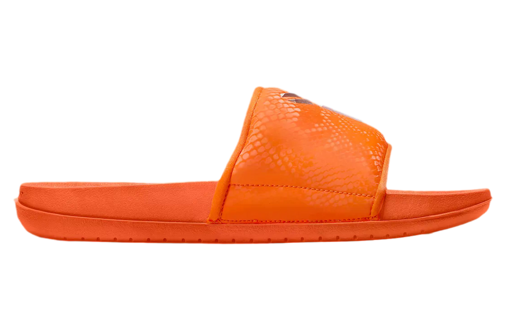 Nike Kobe Offcourt Slides Safety Orange / Metallic Silver - Image 3