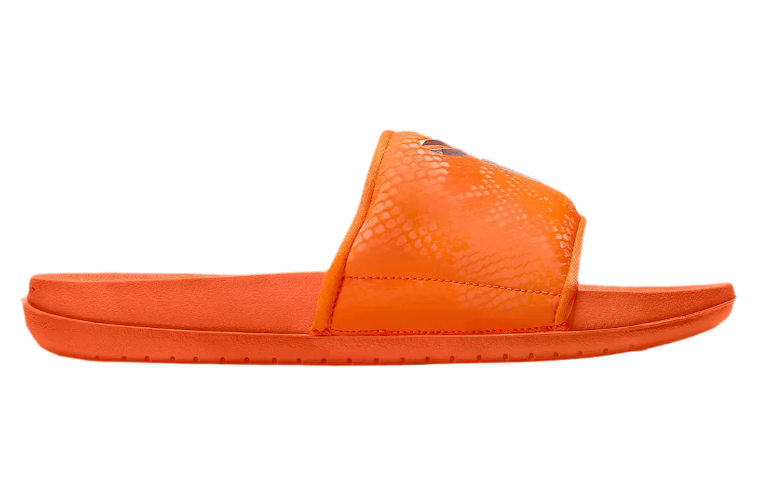 Nike Kobe Offcourt Slides Safety Orange / Metallic Silver - Image 3