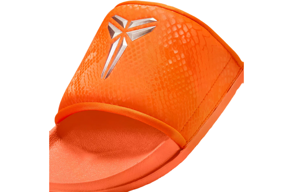 Nike Kobe Offcourt Slides Safety Orange / Metallic Silver - Image 6