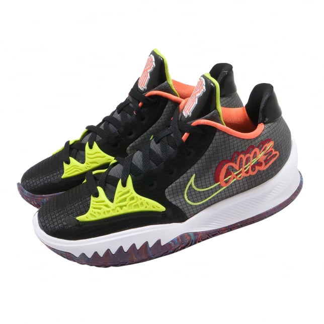Nike Kyrie Low 4 Black Turf Orange - Image 8