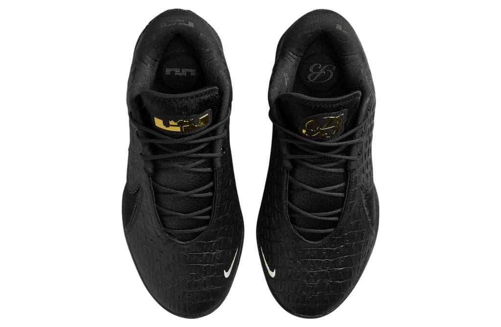 Nike Lebron 22 Black Label Black / Metallic Gold - Image 4