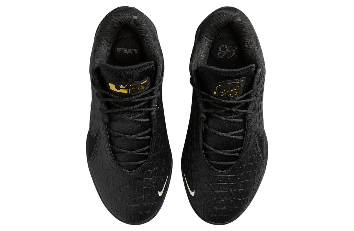 Nike Lebron 22 Black Label Black / Metallic Gold - Image 4