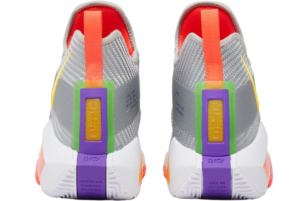 Nike Lebron Soldier 14 Hare Metallic Silver / Bright Citrus - Image 4