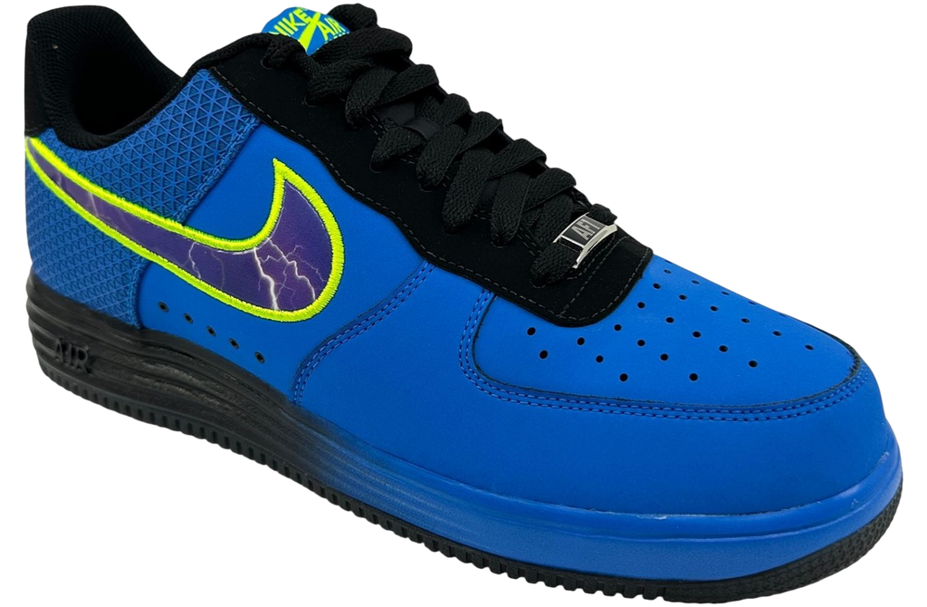 Nike Lunar Force 1 Leather Photo Blue / Black / Court Purple - Image 2