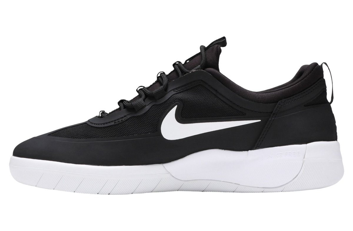 Nike Nyjah Free 2 SB Black White - Image 2