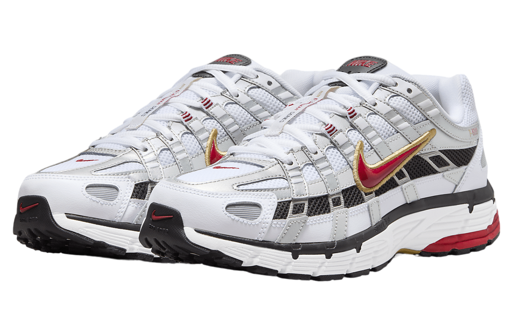 Nike P-6000 White / Varsity Red - Image 5