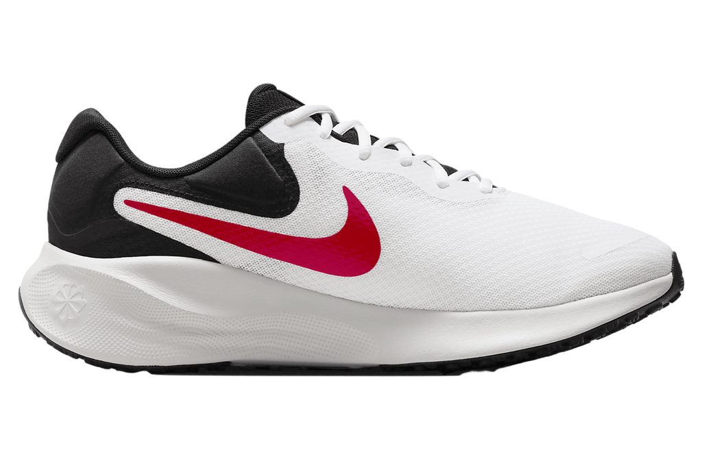 Nike Revolution 7 White / Fire Red - Image 3