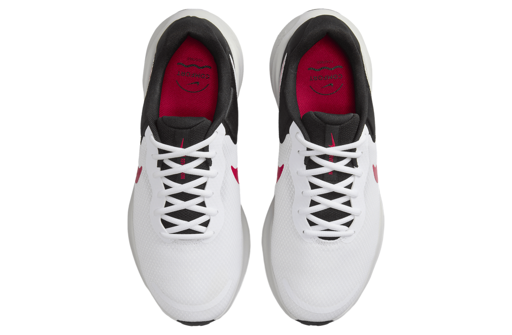 Nike Revolution 7 White / Fire Red - Image 4
