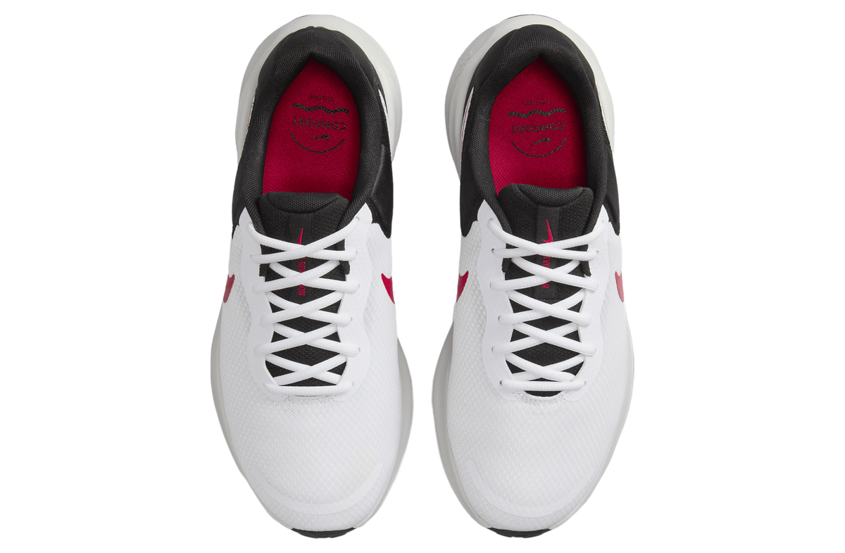 Nike Revolution 7 White / Fire Red - Image 4
