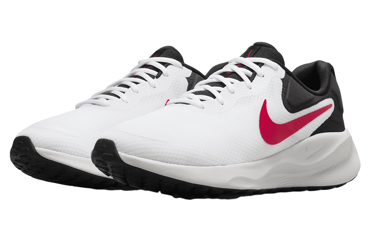 Nike Revolution 7 White / Fire Red - Image 5