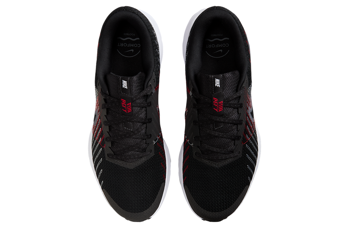 Nike Run Defy Black / University Red - Image 4