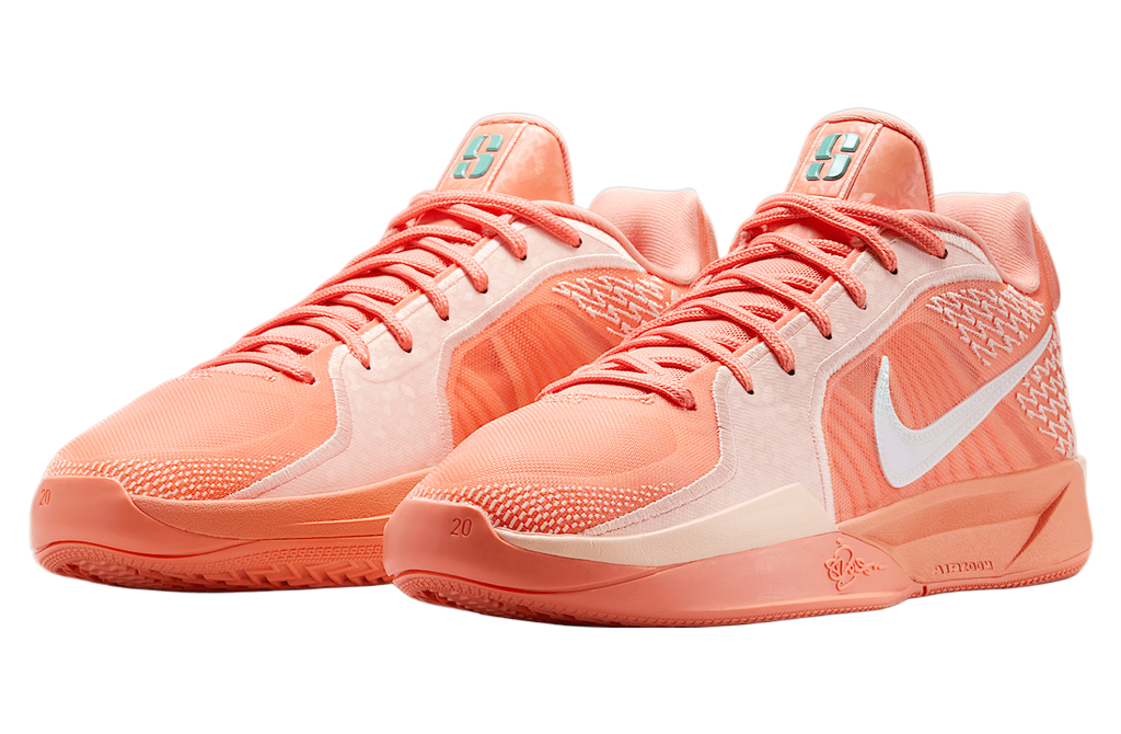 Nike Sabrina 2 Apricot Agate / Washed Coral / Washed Teal / Light Bone - Image 5