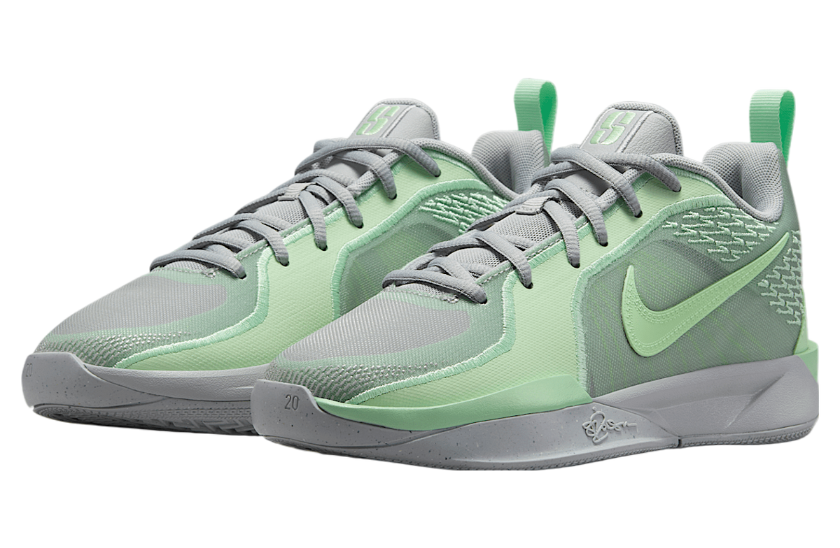 Nike Sabrina 2 GS Light Smoke Grey / Medium Olive - Image 5