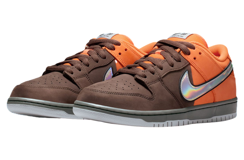 Nike SB Dunk Low Muni Fast Pass Safety Orange / Wolf Grey - Image 2
