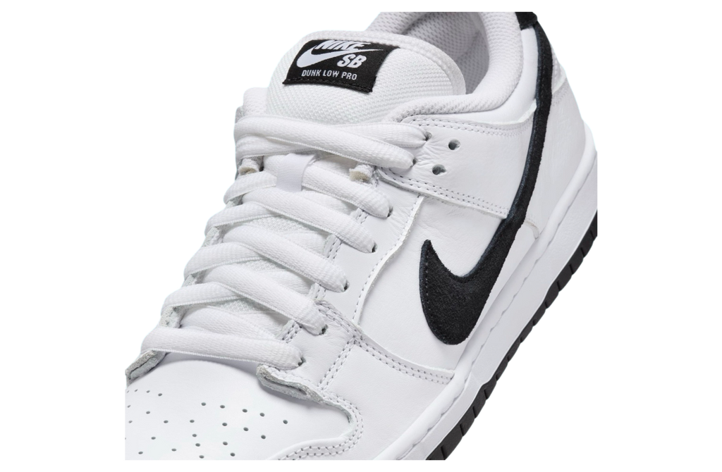 Nike SB Dunk Low White / Black - Image 7