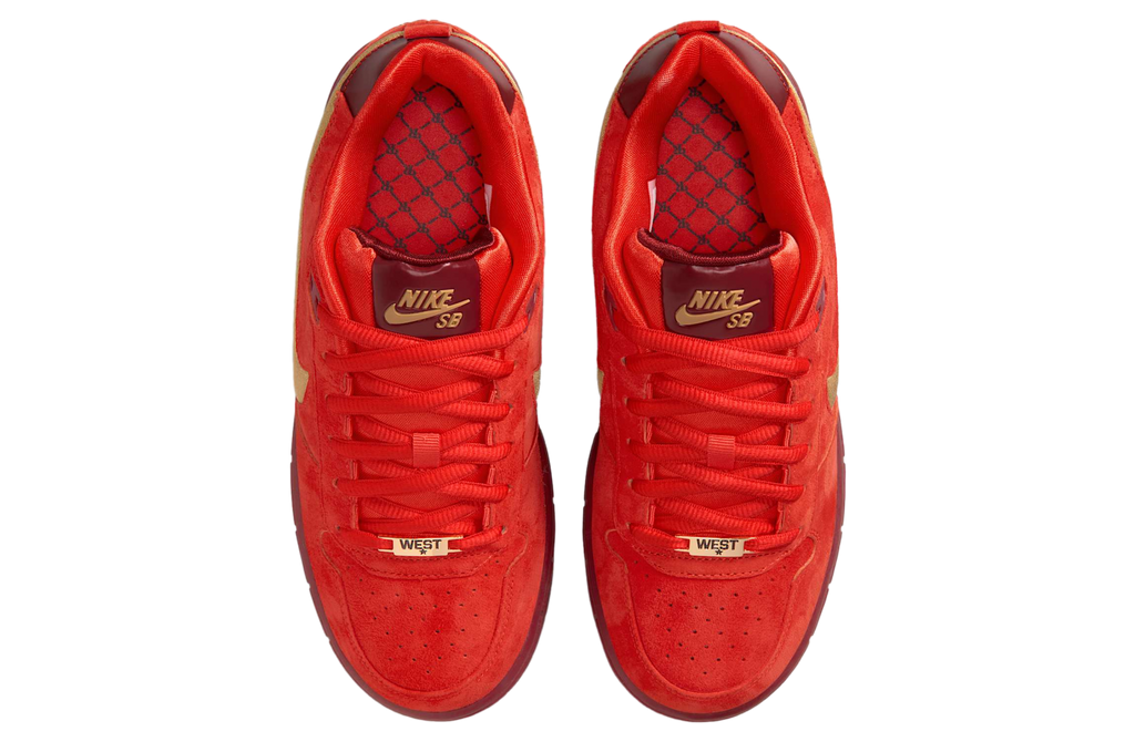 Nike SB P-Rod 1 Habanero Red / Club Gold - Image 4