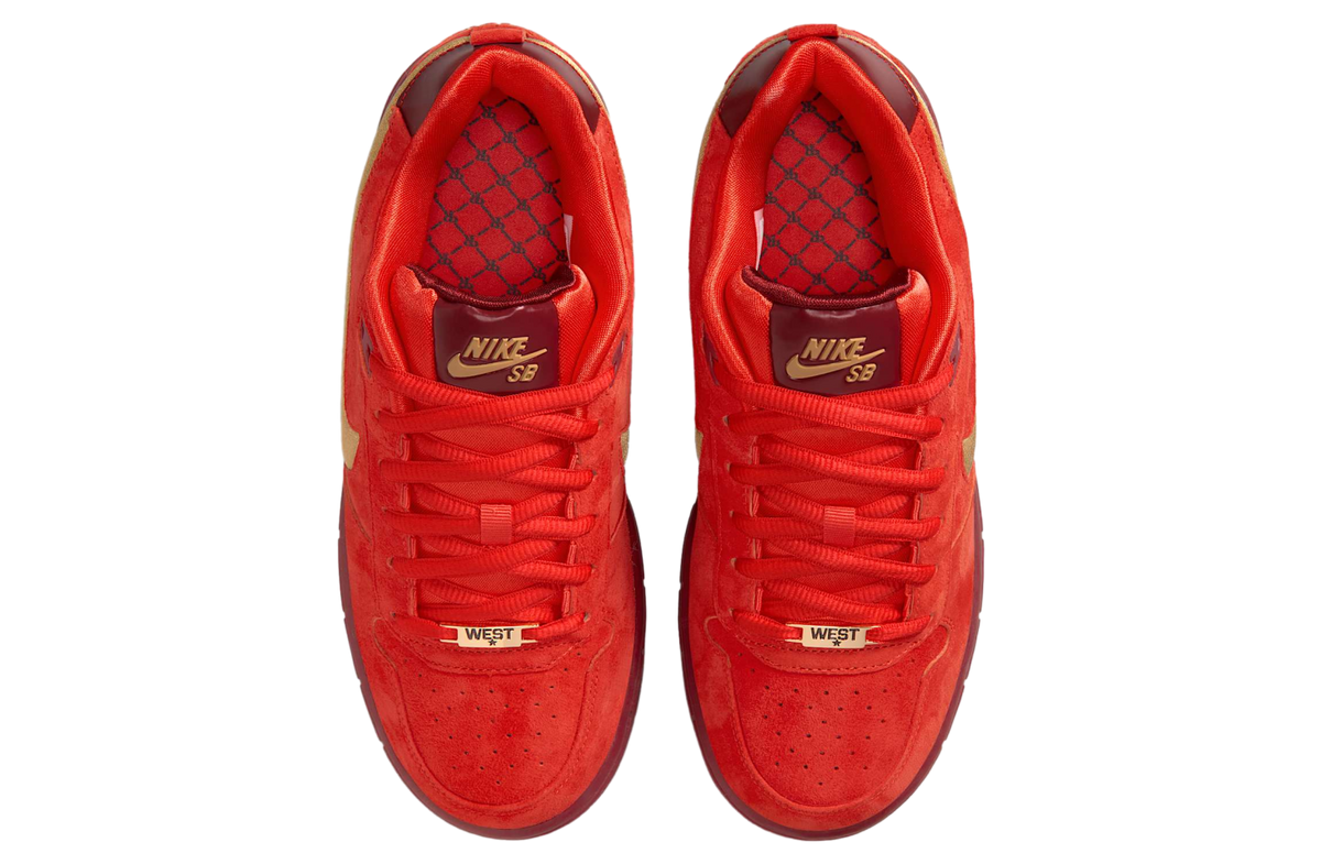 Nike SB P-Rod 1 Habanero Red / Club Gold - Image 4