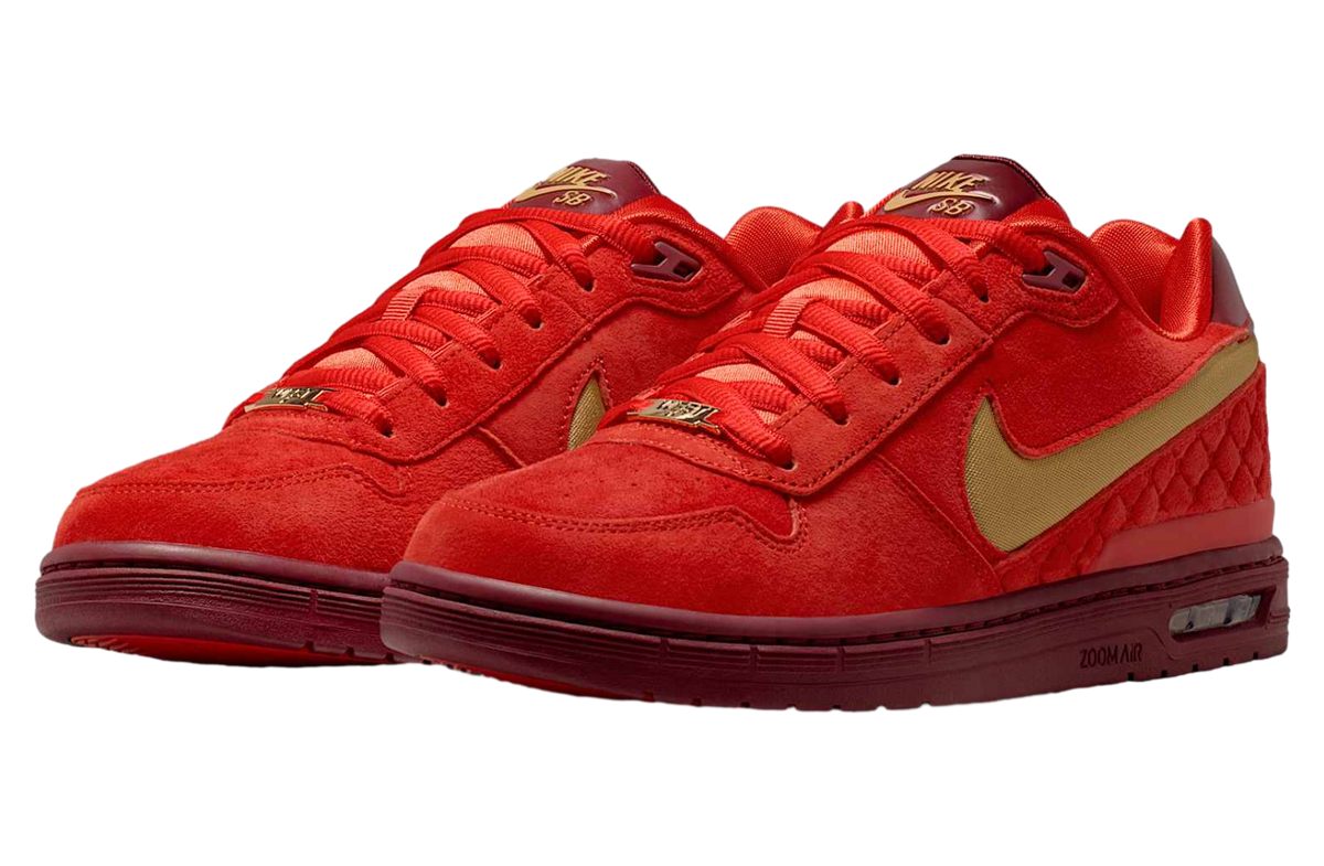 Nike SB P-Rod 1 Habanero Red / Club Gold - Image 6