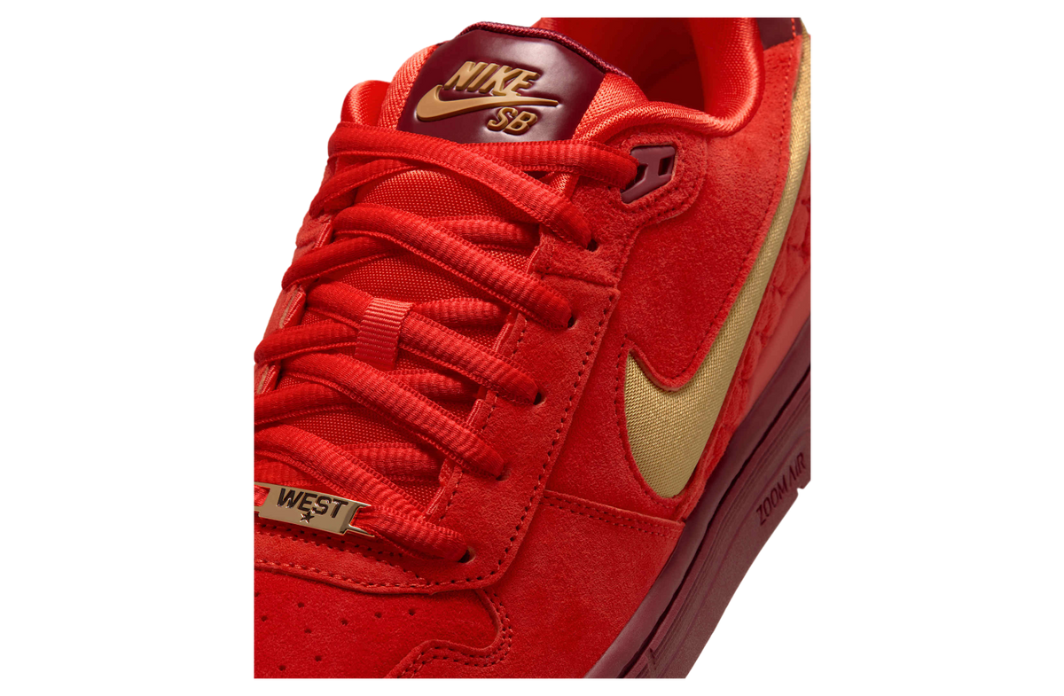 Nike SB P-Rod 1 Habanero Red / Club Gold - Image 7