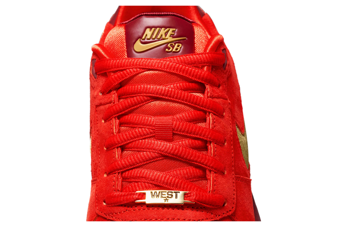 Nike SB P-Rod 1 Habanero Red / Club Gold - Image 9