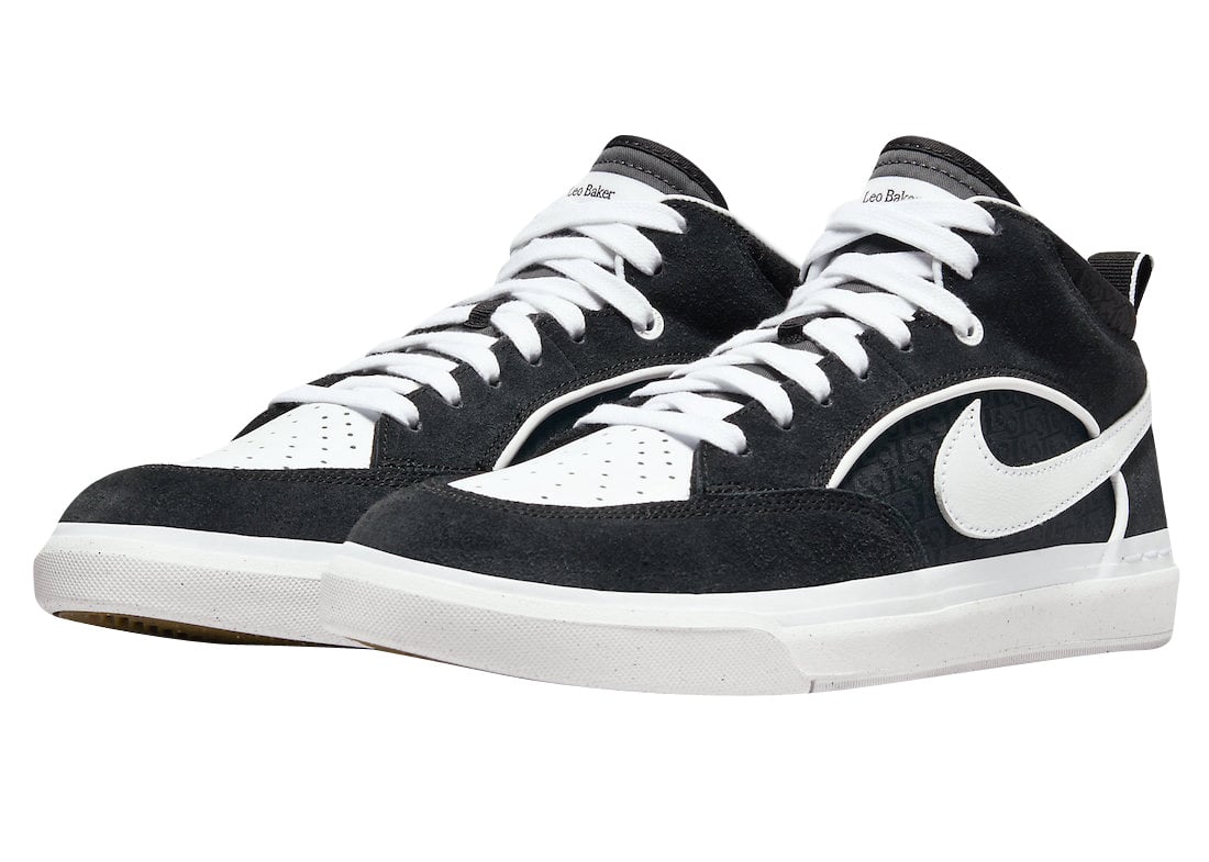 Nike SB React Leo Black White - Image 2