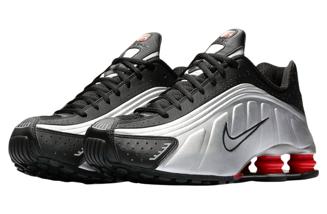 Nike Shox R4 OG Black Metallic Silver - Image 3