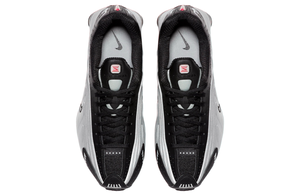 Nike Shox R4 OG Black Metallic Silver - Image 4