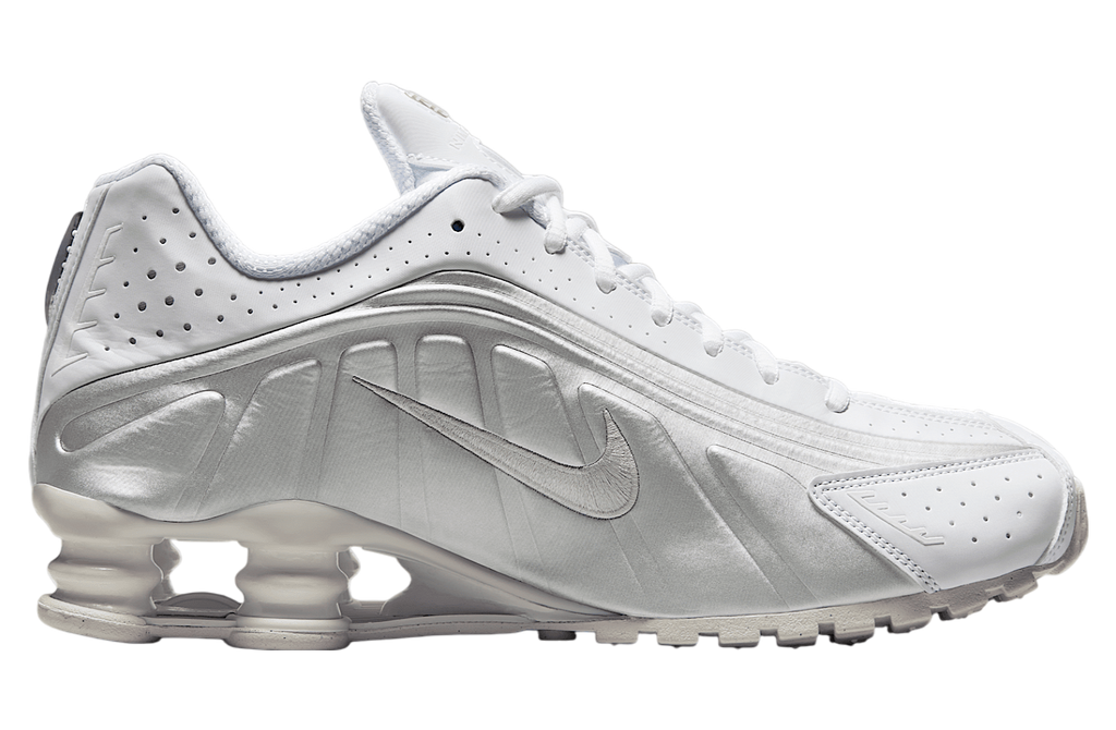 Nike Shox R4 White / Bright Crimson - Image 3