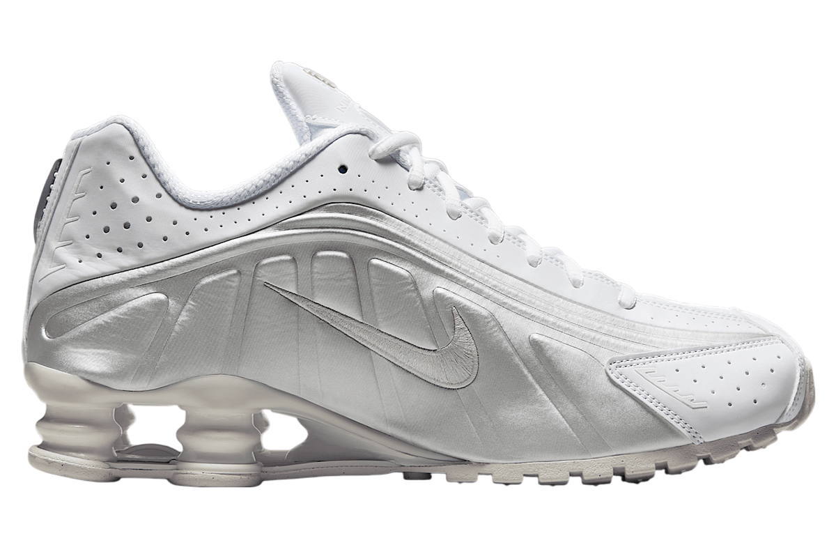 Nike Shox R4 White / Bright Crimson - Image 3