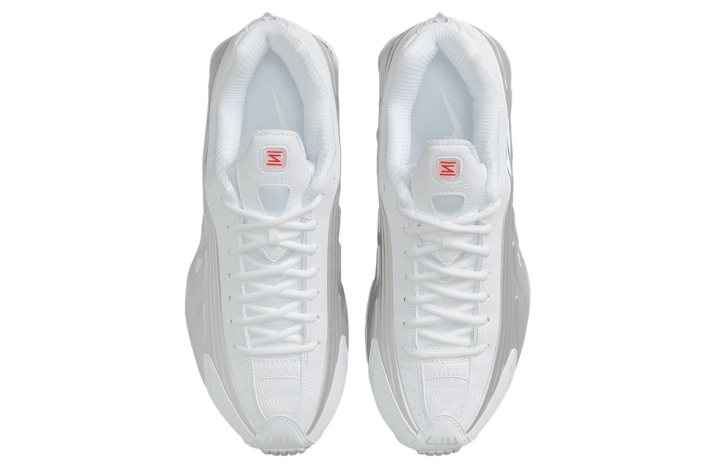 Nike Shox R4 White / Bright Crimson - Image 4