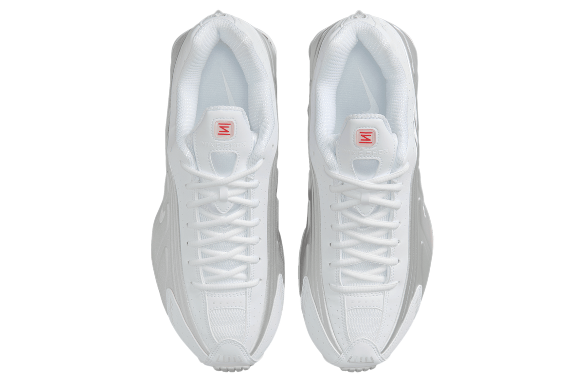 Nike Shox R4 White / Bright Crimson - Image 4