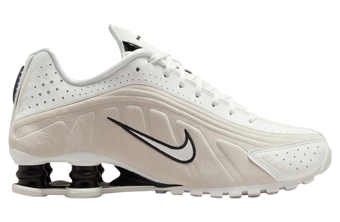 Nike Shox R4 WMNS White Black Suede - Image 3