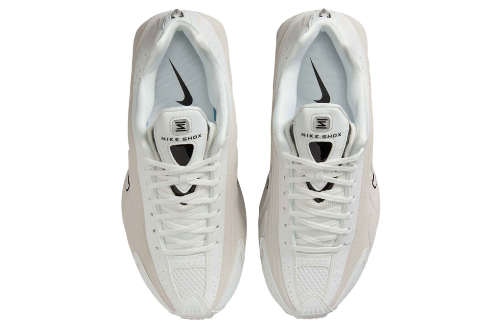 Nike Shox R4 WMNS White Black Suede - Image 4